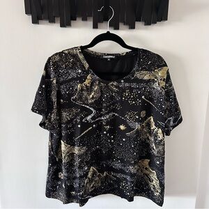 NWOT Thief & Bandit Amie Tee in Space Mountain